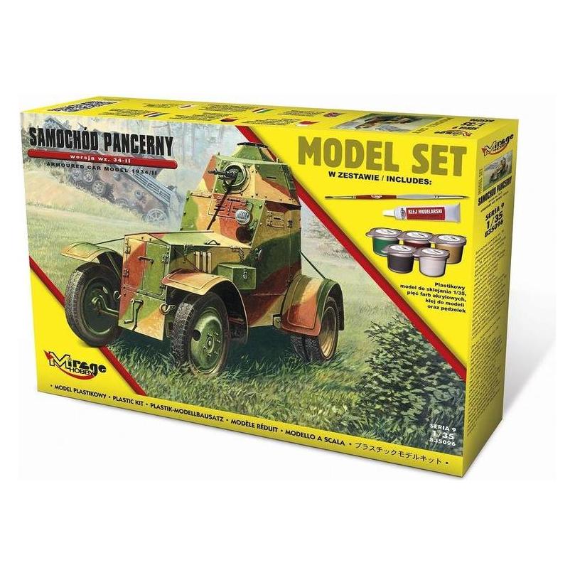 Mirage Hobby Armoured Car Model 1943/II (Model Set) (835096)