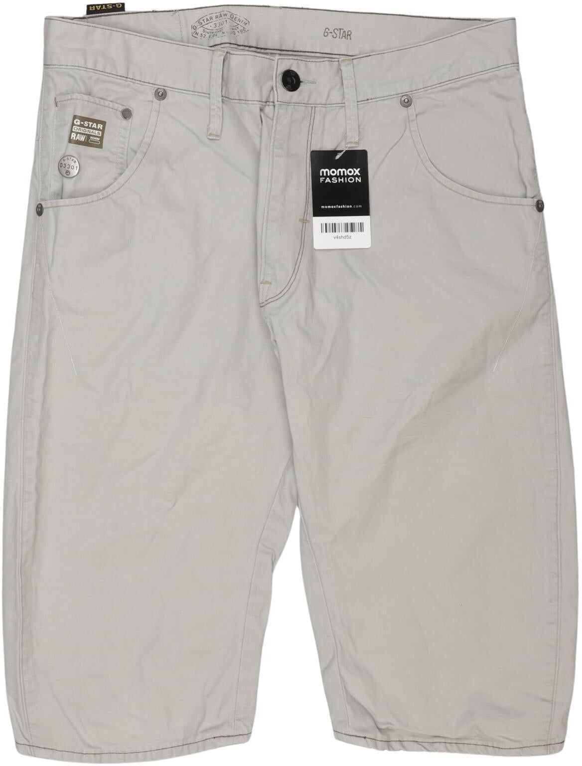 G Star RAW Herren Shorts, Grau, Gr. W33, Baumwolle - Second Hand