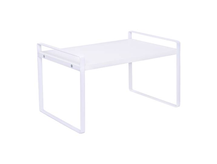 QUVIO Keukenkast organizer - Plankinzet - 31 cm - Metaal - Wit