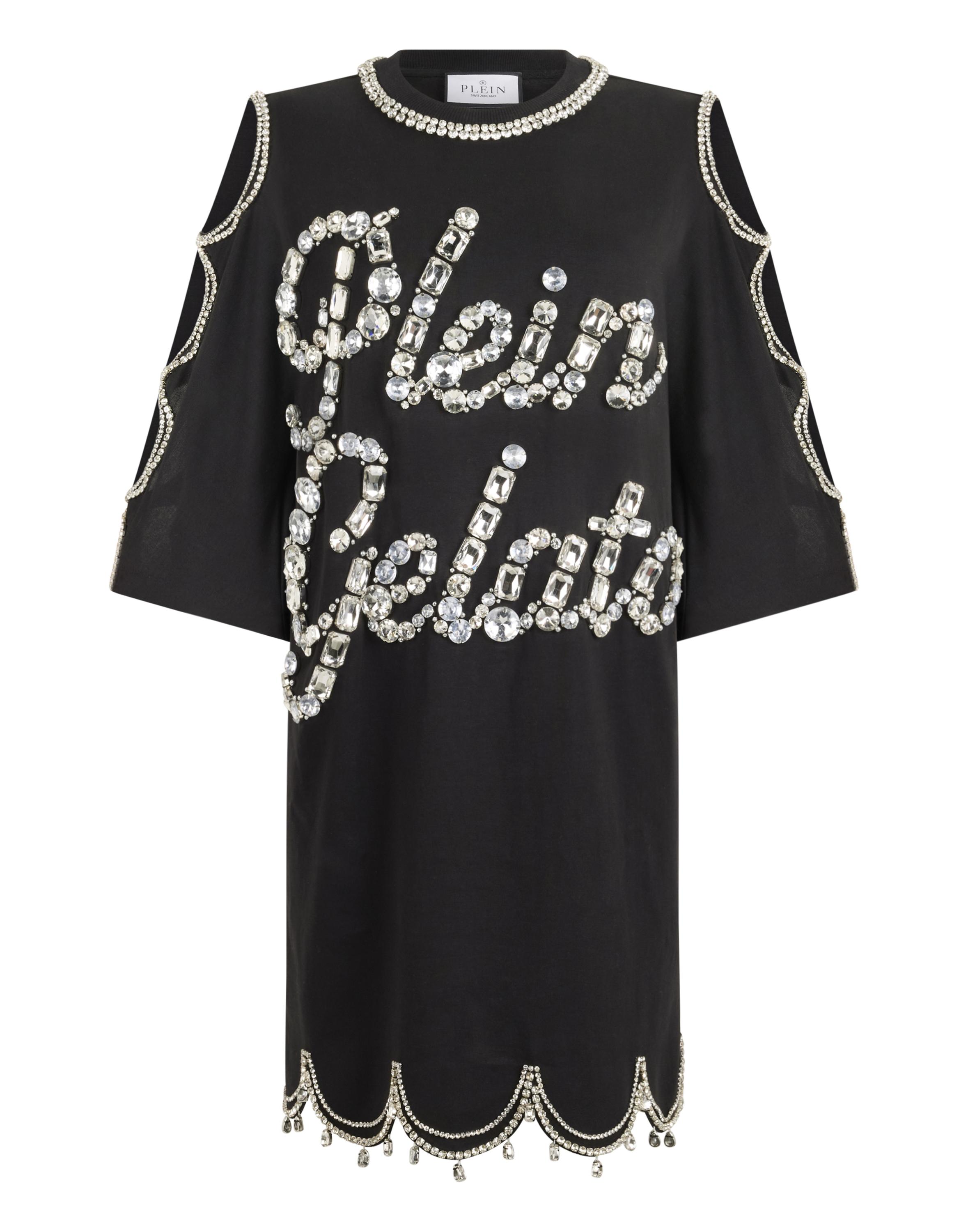 Mini T-Shirt Dress Crystal Waves