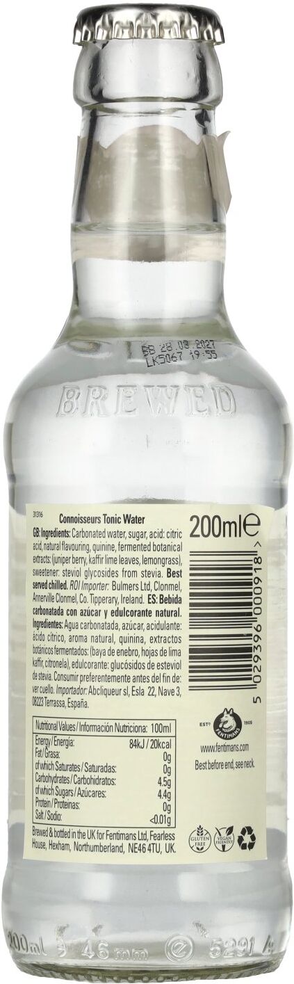 Fentimans CONNOISSEURS Tonic Water 0,2l
