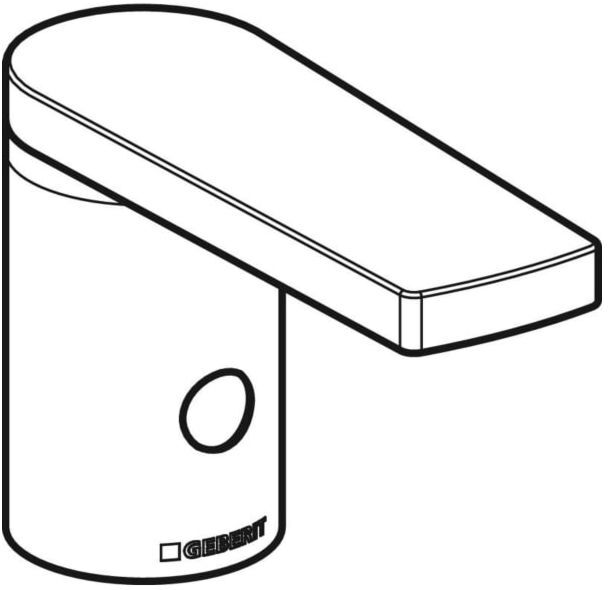 Geberit Armaturenkörper mit Öffnung 242245001 für Temperaturmischer, HyTronic186