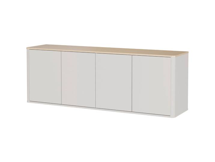 Germania Lowboard, Eiche, Kaschmir, Kunststoff, 2 Fächer, 168x60x40 cm, stehend, Wohnzimmer, Wohnwände, Lowboards, Lowboards stehend