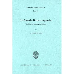 Die faktische Betrachtungsweise., Fachbücher von Joachim-M. Cadus