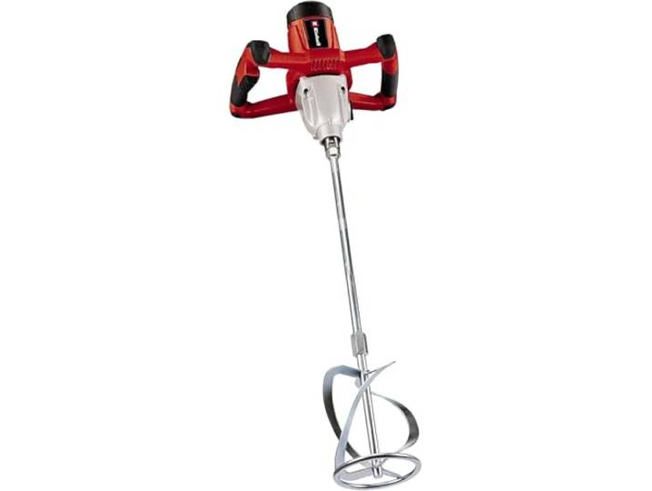 Einhell Mélangeur de peintures et de mortiers TC-MX 1400-2 E (1400 W\, Variateur électronique\, Interrupteur blocable\, Démarrage progressif\, Porte-outils solide M14\, Avec mélangeur à hélices)
