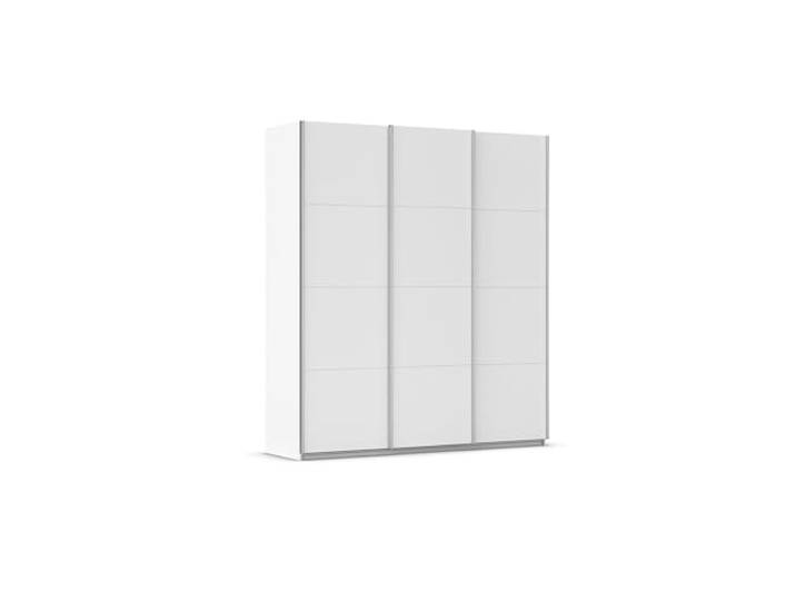 Rauch Möbel KULMBACH, Schwebetürenschrank, Farbe Weiß, Breite 203 cm Kleiderschrank mit Schwebetüren, Schiebetüren, 3-türig, Zubehör Basic, für Schlafzimmer, Jugendzimmer, Garderobe, Flur