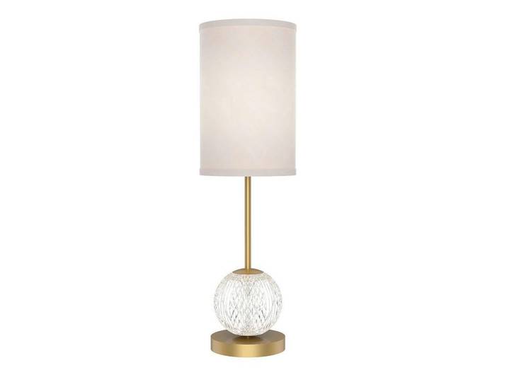 Elstead Lighting Led-Tischleuchte, Messingfarben, Metall, Kunststoff, Textil, G, 22.5x62.5 cm, RoHS, CE, Lampen & Leuchten, LED Beleuchtung, LED-Tischleuchten