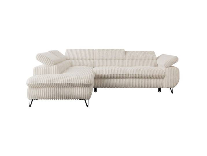 ECKSOFA PETER L Beige Cord - Links Seite