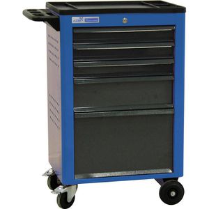 ADB Werkzeugwagen Basic, 21039, blau, 5 Schubladen