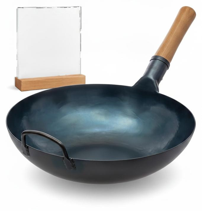JL Cuisine Wokpan van koolstofstaal - 34 cm