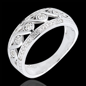 Edenly Diamantring Schicksal - Diane - in WeiÃŸgold