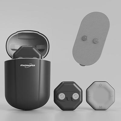 Tragbarer kabelloser TENS-Massage-Patch Schmerzlinderungs-Muskulatur-Stimulation-Patch wiederaufladbar mit Ladegerät elektrischer Impuls-Patch zur Entspannung Valentinstagsgeschenk