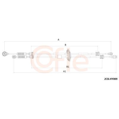 COFLE Seilzug, Schaltgetriebe 2cbhy009 für HYUNDAI