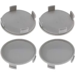 4 Nabenkappen Ø 74,5 mm - 71,5 mm / gewölbt umrandet grau