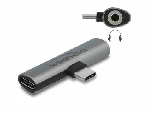 Delock USB-C, Audio Adapter [1x USB-C Stecker - 1x Klinkenbuchse 3.5 mm, USB-C Buchse] 64186 0cm