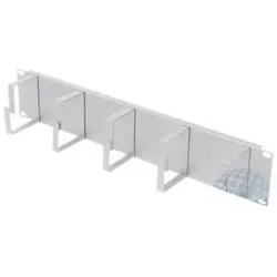 Tecline Fröhlich + Walter Cable Management Front Panel, Serverschrank Zubehör, Grau
