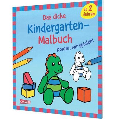 Ausmalbilder für Kita-Kinder: Das dicke Kindergarten-Malbuch: Komm, wir spielen!, Taschenbuch von , Carlsen, 978-3-551-19260-8