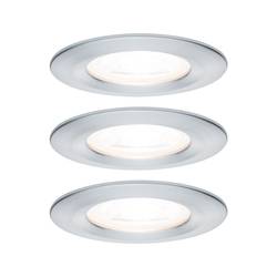 Paulmann Bad-Einbauleuchte 3er Set 19.5 W Aluminium (gedreht) 93444