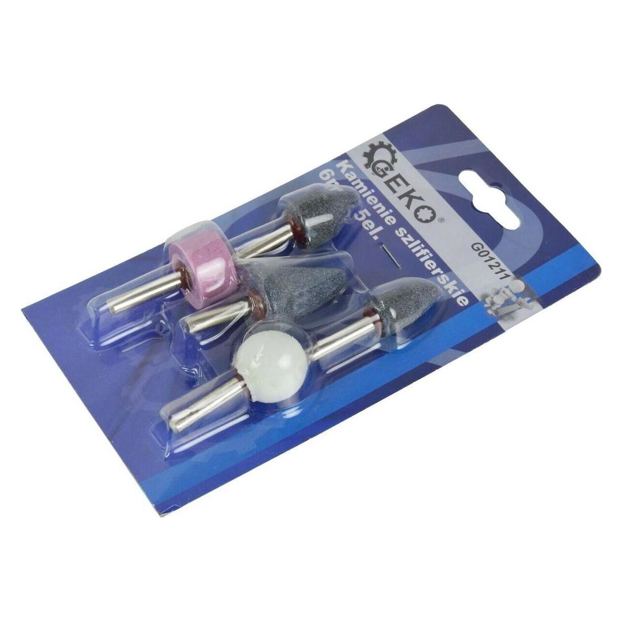 GEKO Rotationsschleifer, 5-teiliges Set, Schaft 6 mm (24843458)