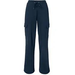 Tchibo - Sweathose mit Cargo-Taschen - Damen - Gr. XL - dunkelblau
