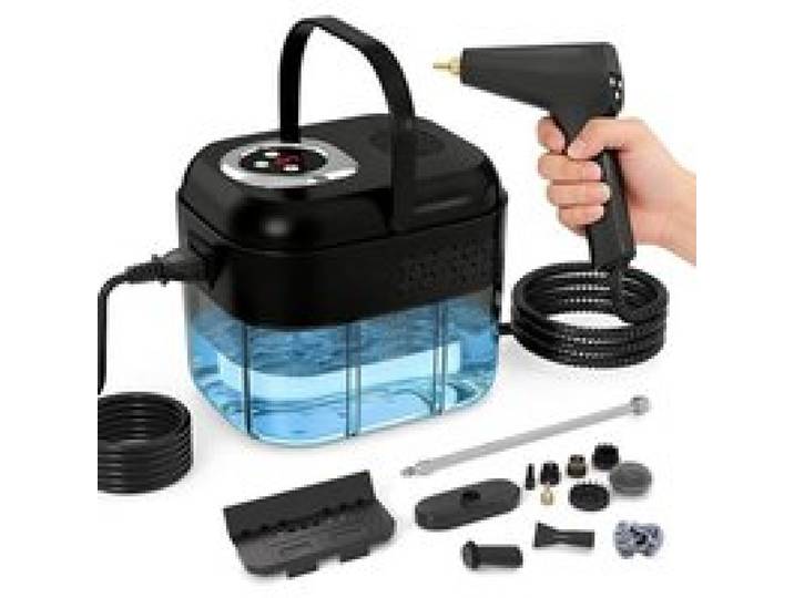 Nettoyeur Vapeur 2500W Portatif Nettoyeur Vapeur À Main 1700Ml Réservoir DEau Poignée Réglable 6 Niveaux Temps De Chauffe De 1