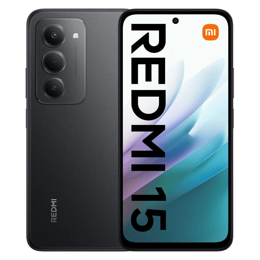 Xiaomi Redmi 15 4G (128 GB, Midnight Black, 6.90", Hybrid Dual SIM, 4G) (67678)