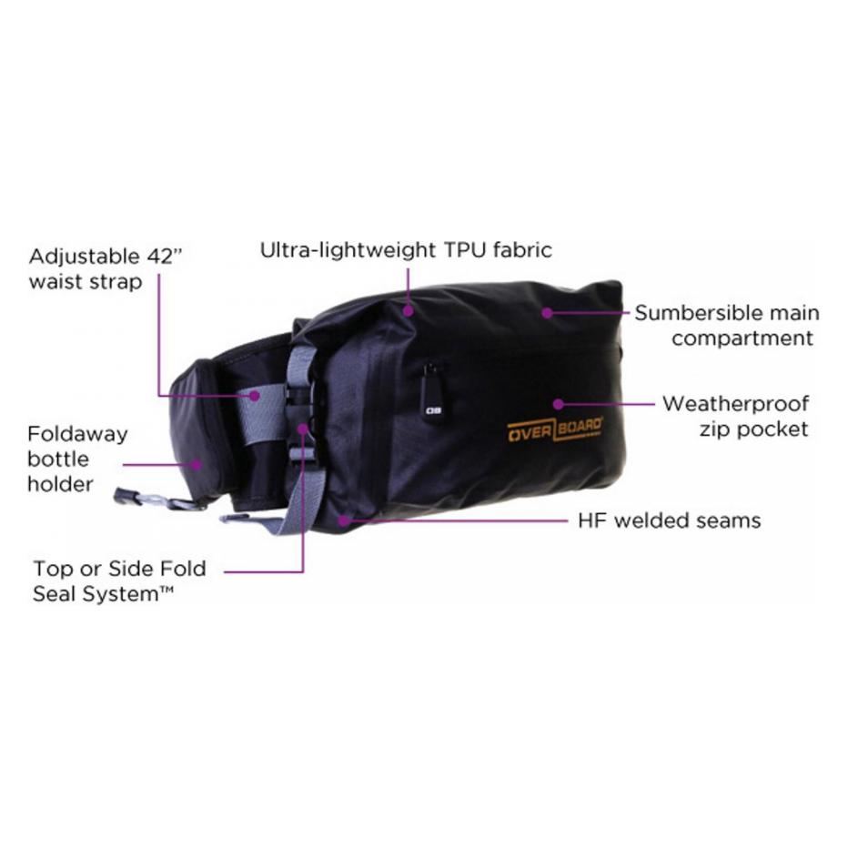 Over Board Wasserdichter Beutel 4L aus Tarpauline (4 l) (OB1164 BLACK)