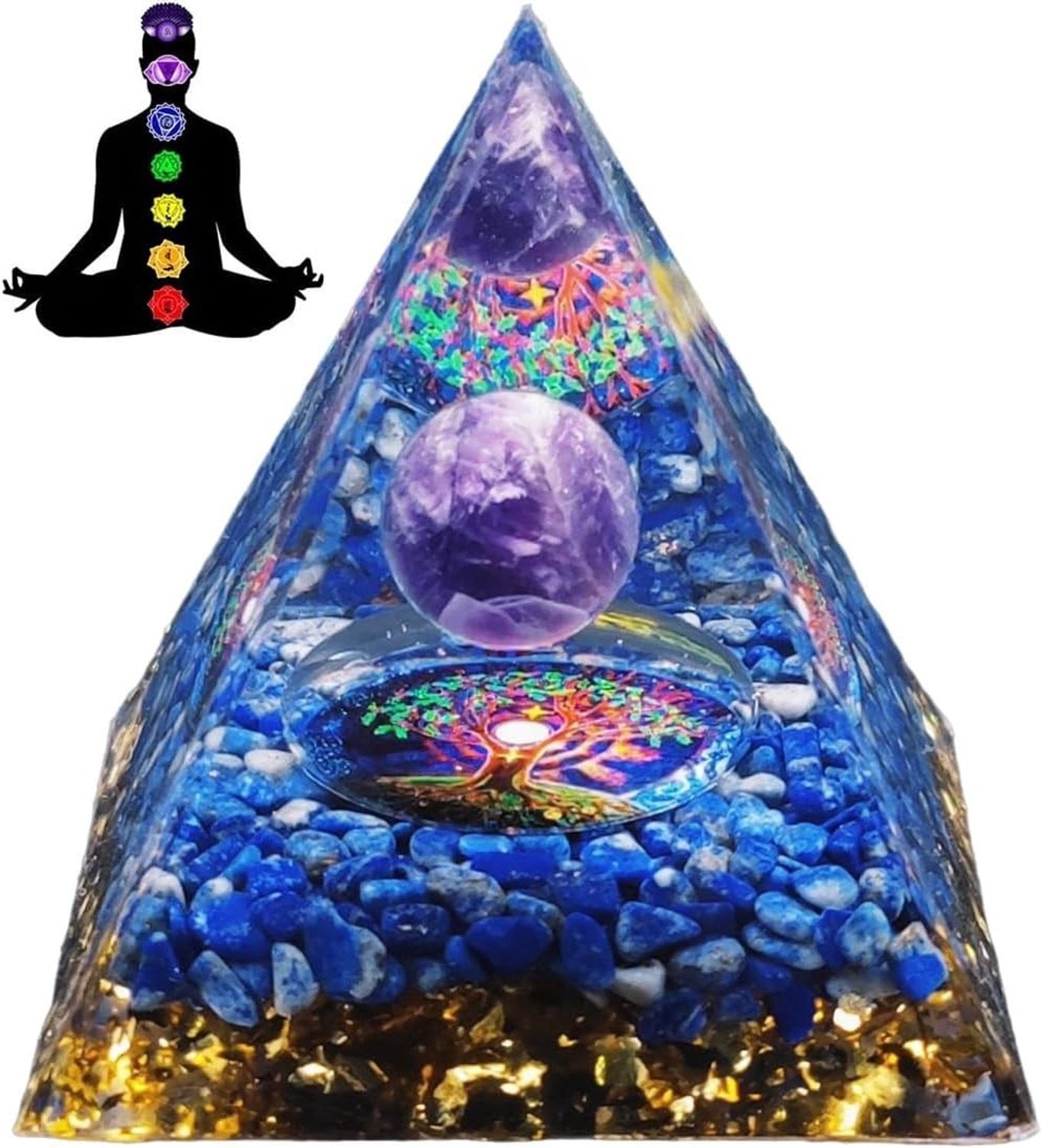 Amethist Piramide voor Energiebalans en Spirituele Decoratie