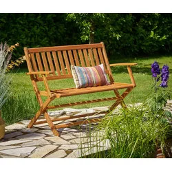 Gartenbank Eukalyptusholz FSC®-zertifiziert 120x55x90cm