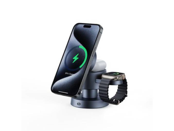 Essentielb - Station De Charge Sans Fil 4 En 1 + Light