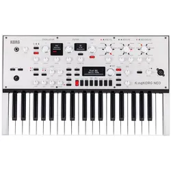 Korg King Neo -syntetisaattori, Synthesizer, Silber, Weiss