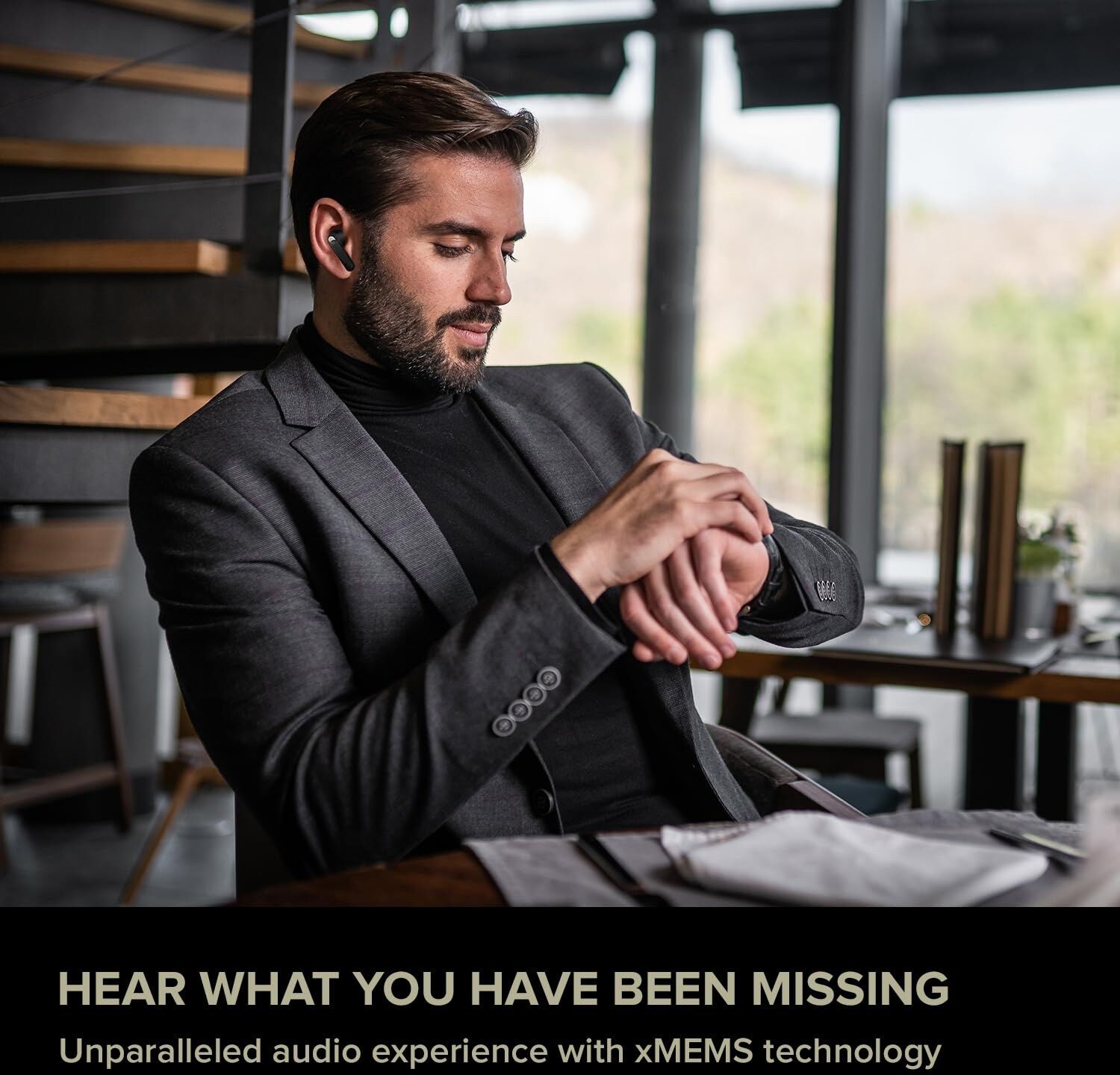 Creative Labs Aurvana Ace True Wireless Earbuds with xMEMS Driver, ANC, aptX Adaptive, Bluetooth LE Audio, IPX5 - Black
