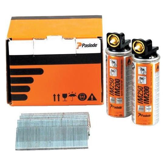Paslode 142029 Stripspijker - RounDrive - 3.1x75mm - 34o (3750st) + Gaspatronen (3750 Stk., 75 mm) (142029)