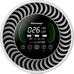 AirExchange 600-T WIT Luchtreiniger 100m HEPA H14 filter, Carbon, ionisator en UV-C lamp Beschermt met >99, Luftreiniger, Weiss