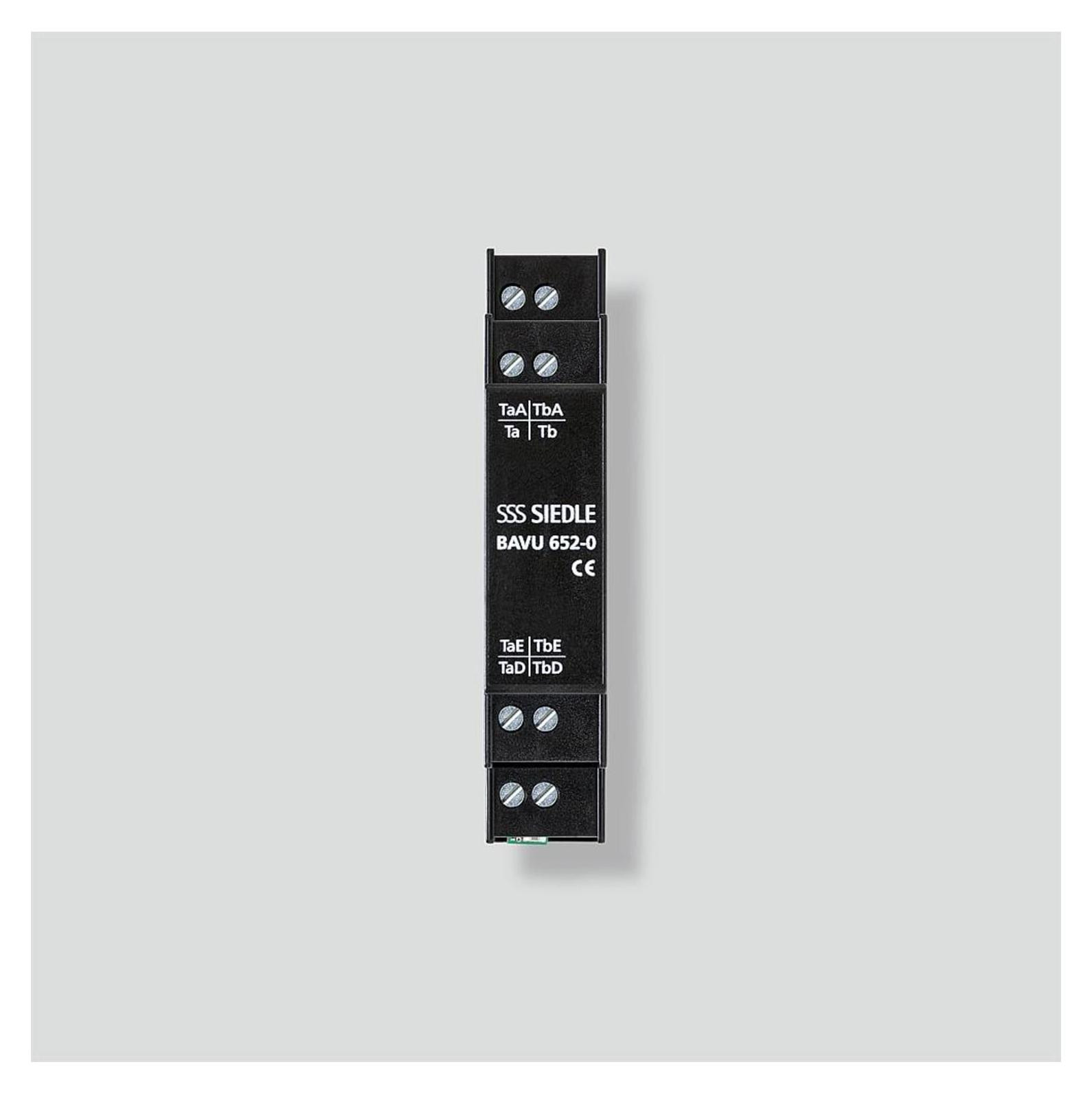 SIEDLE BAVU 652-0 Asymmetrische verdelers voor bus-audio video systemen