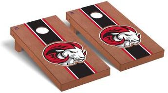 Skip's Garage Winston Salem State Rams Rosewood Cornhole Board Set