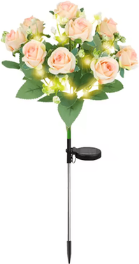 Inspire Curations Solar Azalea Flower Garden Lights Waterproof Solar Flower Lights For Yard, Lawn, Pathway & Outdoor Decor elegance 3
