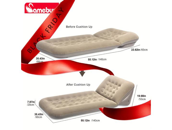 Canapé-lit gonflable CAMEBUST, canapé gonflable de camping, lit d'air gonflable pour balcon, canapé gonflable pliable portable pour extérieur
