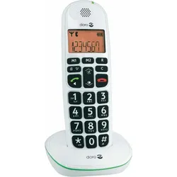 Doro PhoneEasy 100w DECT-Telefon Anrufer-Identifikation Weiß