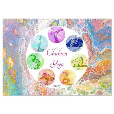 Chakren Yoga (Wandkalender 2027 DIN A2 quer), CALVENDO Monatskalender