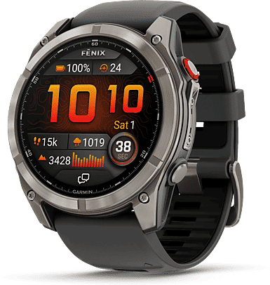 Reloj deportivo - Garmin FĒNIX® 8 PRO, 51mm, AMOLED, Correa de Silicona, Cristal Zafiro, Buceo Certificado, Negro