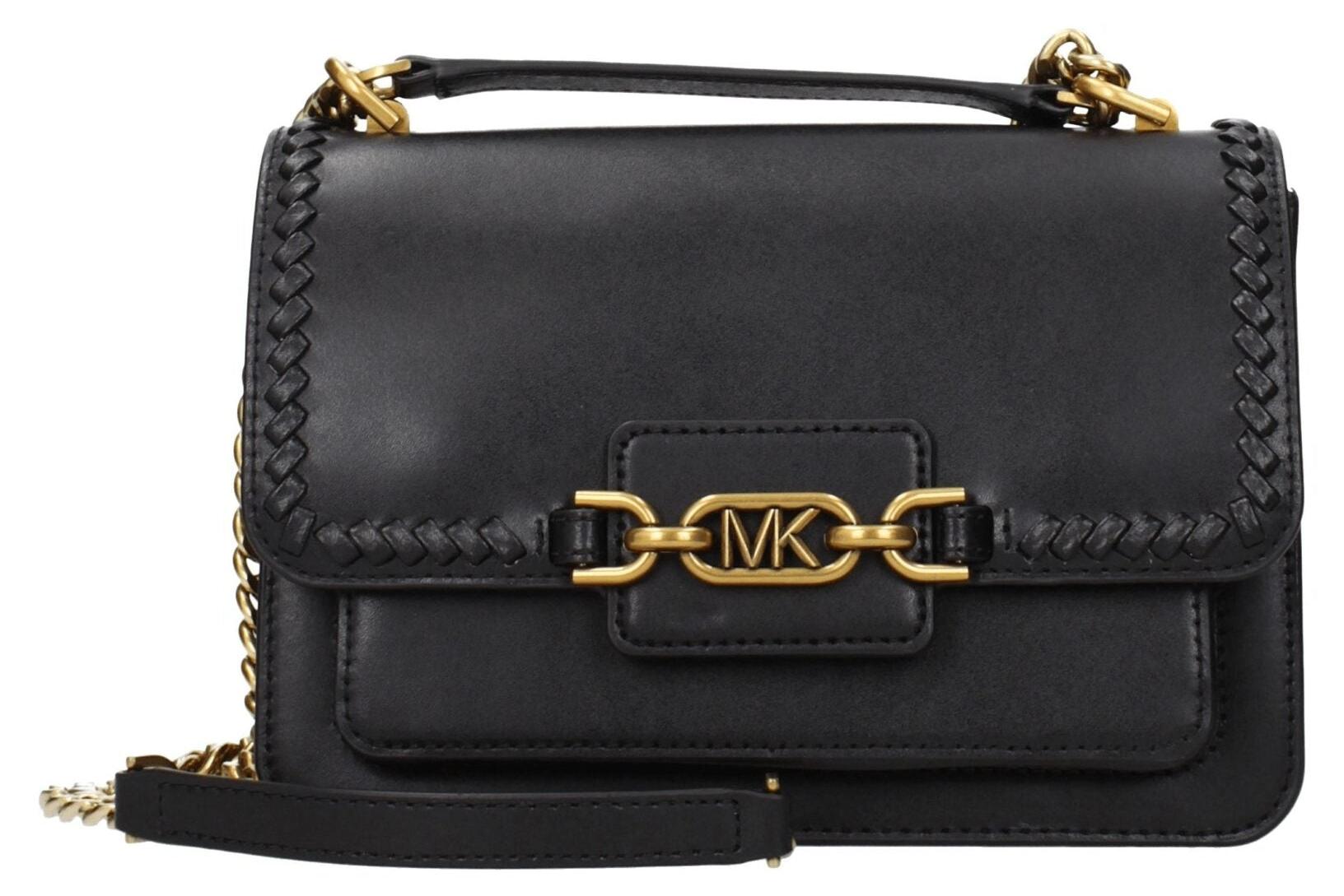 Michael Kors Heather Large Schultertasche Leder schwarz MK