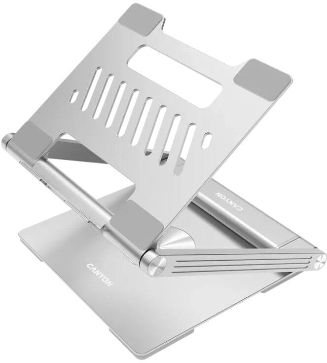 Canyon 6-i-1 USB-C Hub & Laptop Stander - Grå