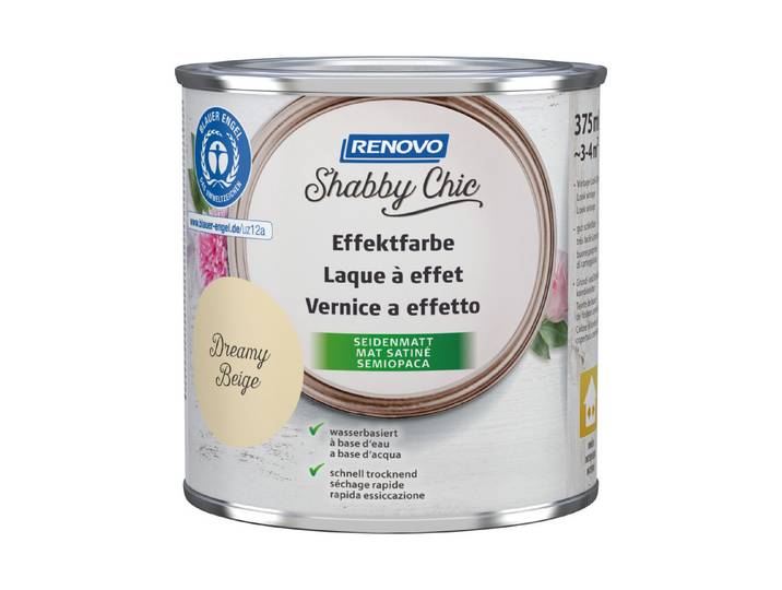 Renovo Shabby Chic Effektfarbe Braun 375 ml