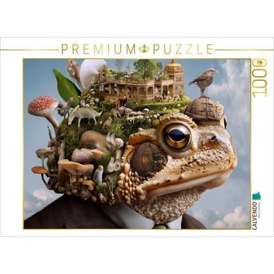 CALVENDO Puzzle Märchenhafte Krötenstadt | 1000 Teile Lege-Größe 64x48cm Foto-Puzzle für glückliche Stunden