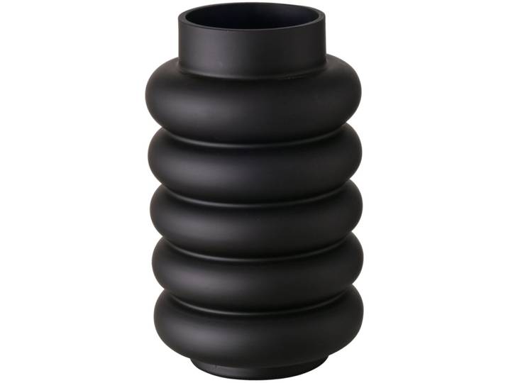Vase Ribbo Glas H25xD15cm schwarz - Vase