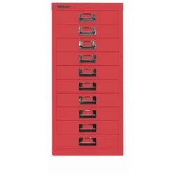 Bisley MultiDrawer™ |DIN A4, 10 Schubladen - 670 kardinalrot