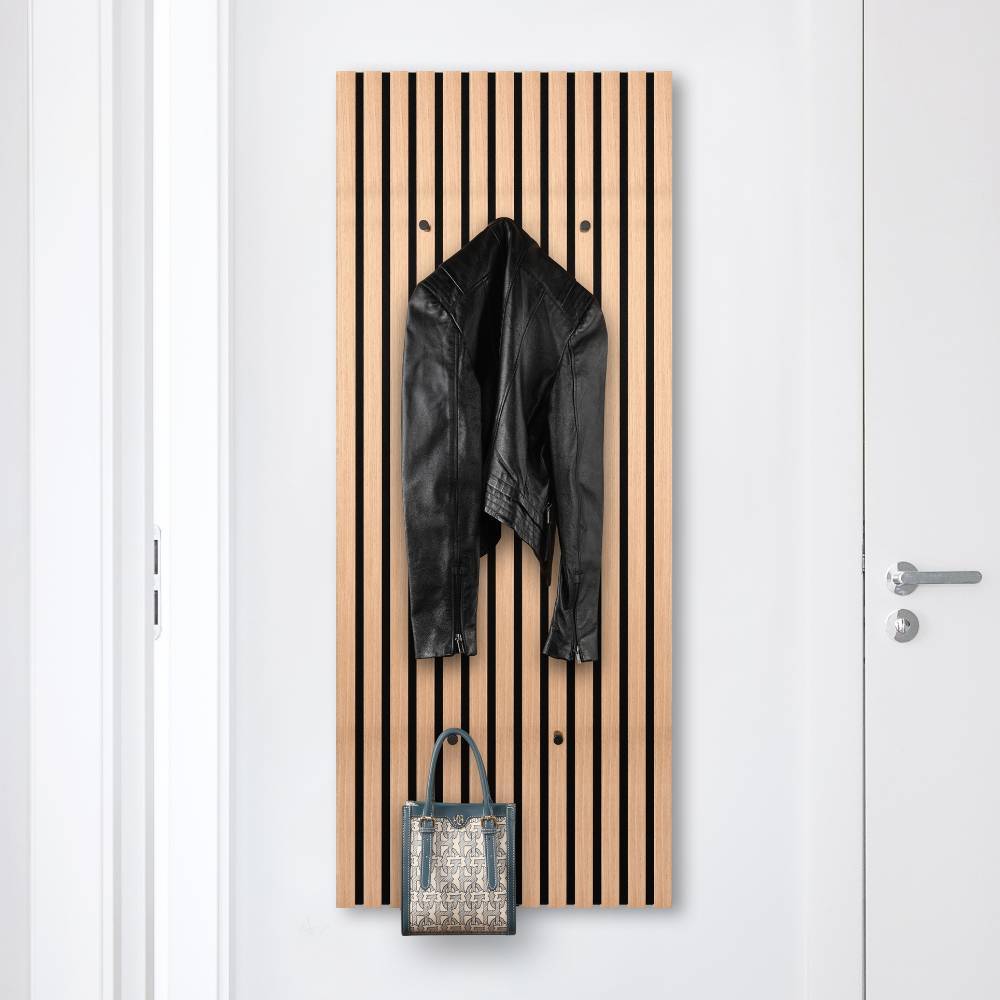 Pharao24.de Wandgarderobe Garderobenpaneel in modernem Design 5 Kleiderhaken