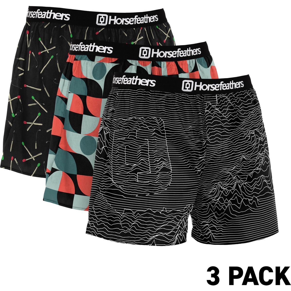 Horsefeathers Frazier 3PACK Boxer Shorts bundle 11 M AM096N-bundle 11-M