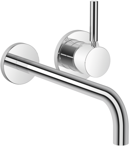 Dornbracht Meta Fertigmontageset 36863660-00 für Wand-Einhandmischer, Biegeradius von 90°, ohne Ablaufgarnitur, chrom